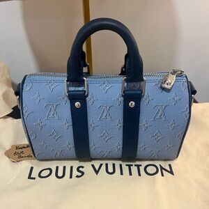 Louis Vuitton Keepall Bandouliere 25 “In the Blue” bag new